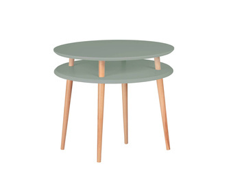 Table basse UFO diam. 70cm x hauteur 61cm Vert sauge