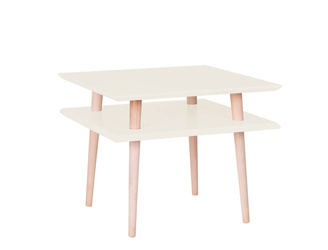 SQUARE Coffee Table 55x55x45cm Chalk White