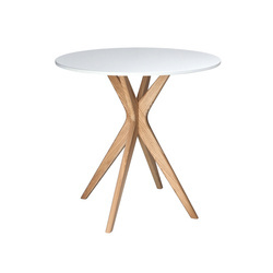 JUBI Small Round Table diam. 70cm White