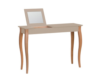 LILLO Dressing Table with Mirror 105x35cm Brown Beige