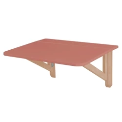 KLAPP Drop Down Wall Table 60x70cm Ashwood Antique Pink
