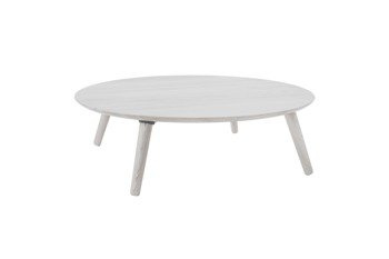 Contrast SLICE Coffee Table 100x100x31cm- White