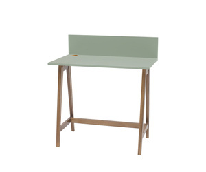 LUKA Writing Desk 85x50cm Oak Sage Green