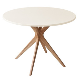 JUBI BOLD Ronde Eettafel 110cm Krijtwit