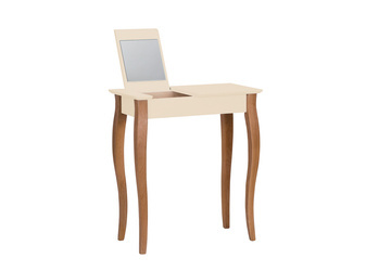 LILLO Dressing Table with Mirror 65x35cm Chalk White