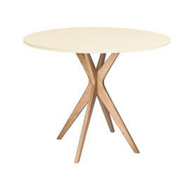 Kleine ronde eettafel JUBI 60cm Krijtwit