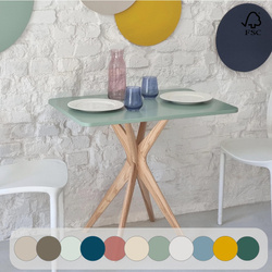 Rectangular Dining Table JUBI 55x80cm Sage Green