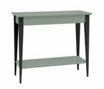 MIMO Console Table 85x35cm Black Legs Sage Green