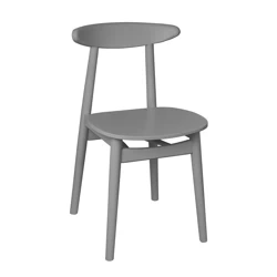 Grey wooden chair BIJU