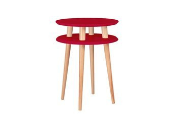 Table d'appoint UFO diam. 45cm x hauteur 61cm - Rouge