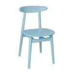 Blue wooden chair BIJU