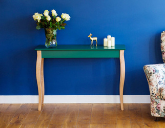 LILLO Table console 105x35cm Voir Vert