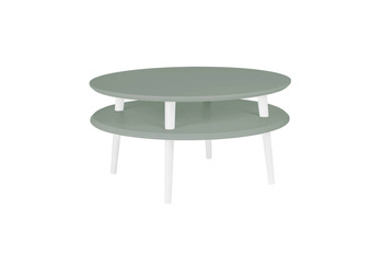 UFO Coffee Table Diam 70cm x Height 35cm Sage Green White
