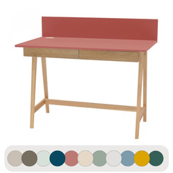 LUKA Writing Desk 110x50cm with Drawer, Antique Pink, Ashwood