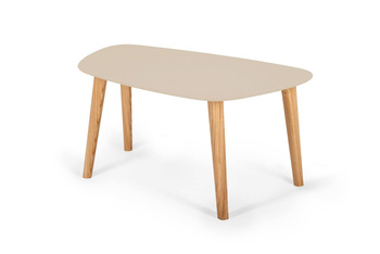 Endocarp Coffee Table 80x48x40cm – Brown Beige / Ashwood