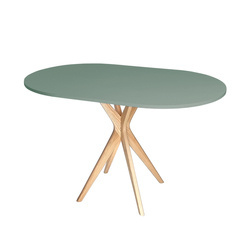 JUBI Racetrack Ovale Tafel 75x100cm Salie Groen