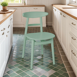 Sage green wooden chair BIJU