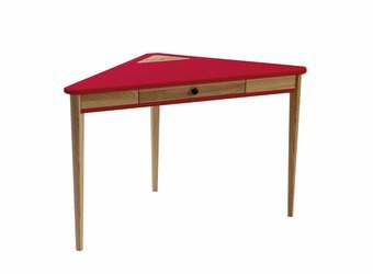 ASHME Corner Desk 114x85x85cm - Red