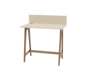 LUKA Writing Desk 85x50cm Oak Brown Beige