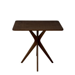 Rectangular Dining Table JUBI 55x80cm Walnut