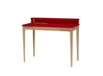 ASHME Schreibtisch Breite 110 x Tiefe 56 x Höhe 75cm - Rot