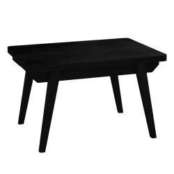 Salontafel met liftblad Envelope 90x65 cm | Zwart gebeitst essen