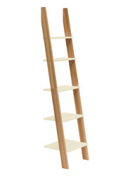 ASHME Leiterregal 45x35x180cm - Perlweiß