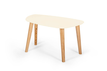 Endocarp Coffee Table 68x41x40cm - Chalk / Ashwood