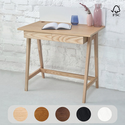 LUKA Houten Bureau 85x50cm met 2 Lades