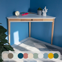 ASHME Corner Desk 114x85x85cm - White