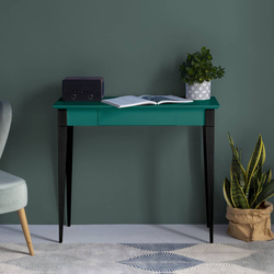 MIMO Writing Desk 85x40cm Black Legs Sea Green
