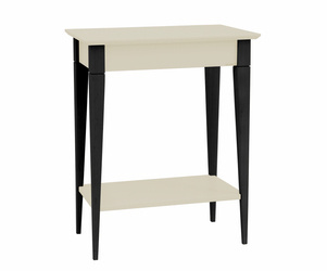 MIMO Console Table 65x35cm Black Legs Chalk White