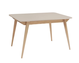 Uitschuifbare eettafel Envelope BOLD 120x80cm, Bruin Beige Essenhout