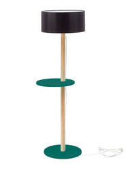 UFO Floor Lamp 45x150cm Sea Green / Black Lampshade