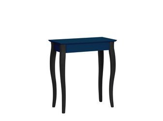 Console LILLO 65x35cm Pieds noirs / Bleu pétrole