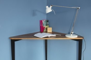 Bureau d'angle NAJA L114 x L85 x H75cm Chêne Pieds noirs