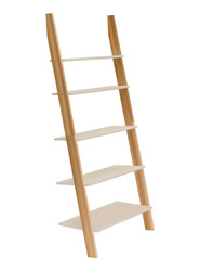 ASHME Ladder Shelf 85x35x180cm Brown Beige