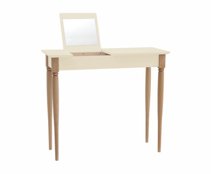 MAMO Schminktisch mit Spiegel 85x35cm Perlweiß