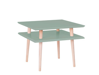 SQUARE Couchtisch 55x55x45cm Salbeigrün