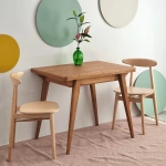 ENVELOPE Extendable Dining Table 90x65cm Oak-stained Top