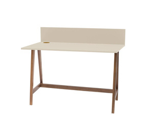 LUKA Writing Desk 110x50cm Brown Beige