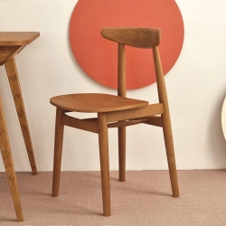 Solid wood dining chair Biju | ashwood stained in oak