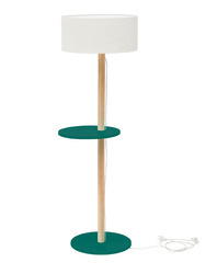 UFO Floor Lamp 45x150cm Sea Green / White Lampshade