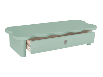 FLOWER Monitor Stand with Drawer 60cm Sage Green