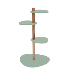 MAGLA 3-Tier Ashwood Plant Stand W55 x H91cm Sage Green