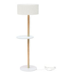 Lampadaire UFO 45x150cm - Blanc / Abat-jour blanc