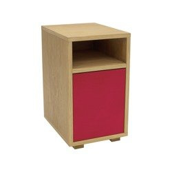 SLIM Bedside Table W 30cm x D 40cm - Red