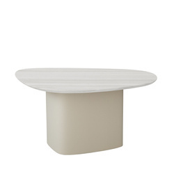 Cells Mini Couchtisch 90x55xH45cm Braun Beige Weiß