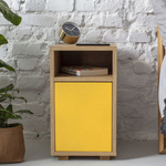 SLIM Bedside Table W 30cm x D 40cm Brown Beige