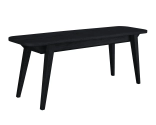 Bench 120x32x45cm ENVELOPE Black Stained Ash